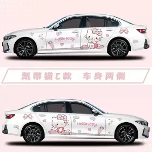 

Автомобильная наклейка с рисунком «Hello Kitty», наклейка с царапинами, персонализированная декоративная наклейка для тела