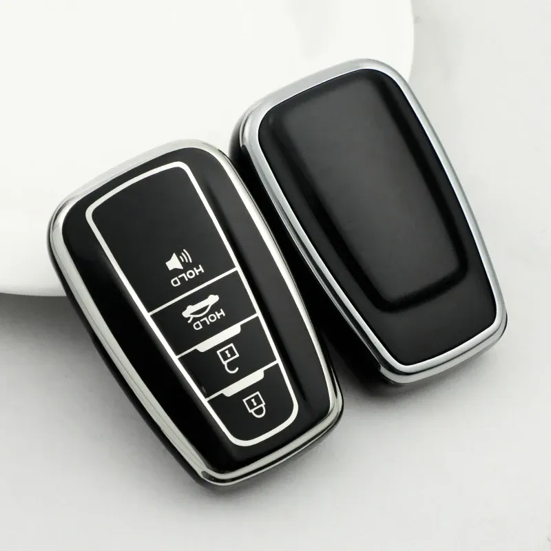 

Чехол для автомобильного ключа из ТПУ с 4 кнопками для Toyota Prius Camry Corolla C-HR CHR RAV4 Prado, защита брелока