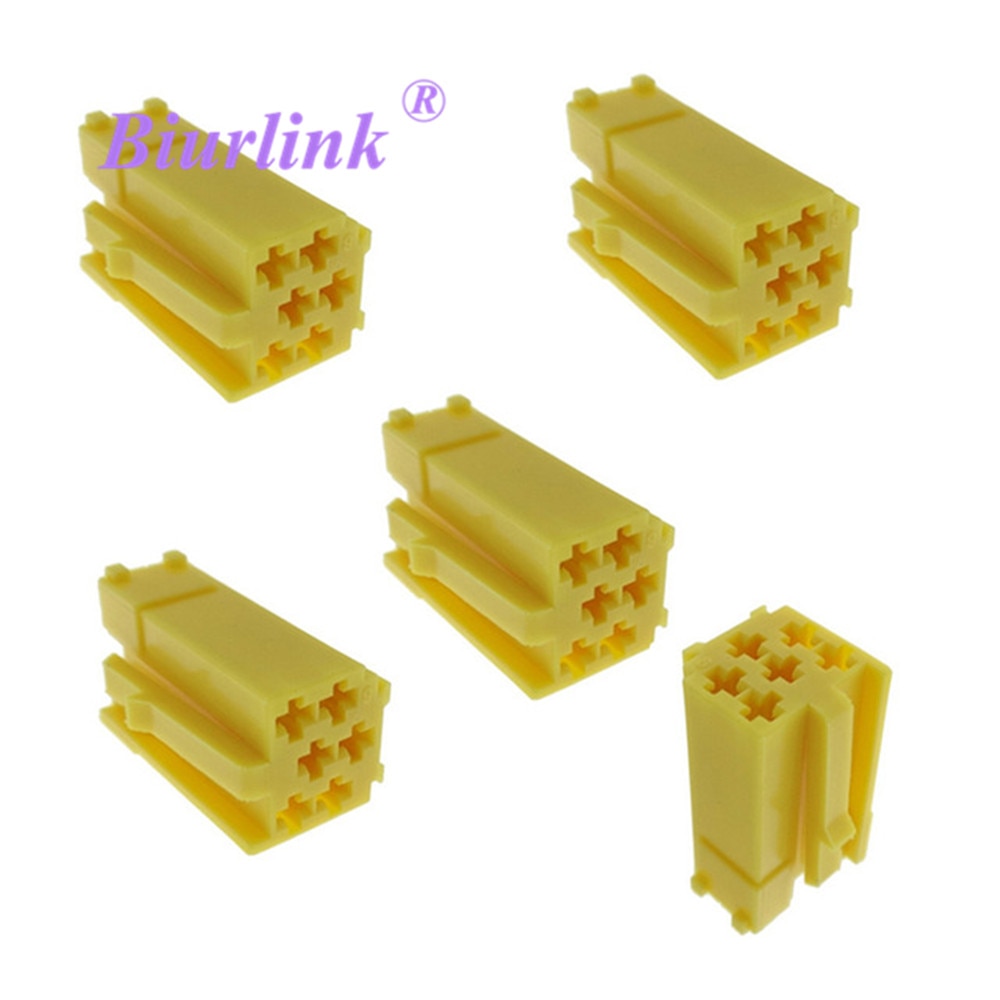 

Biurlink 20 шт. Aux кабельные разъемы радио жгут проводов мини ISO 6-контактный порт для VW для Audi для Fiat