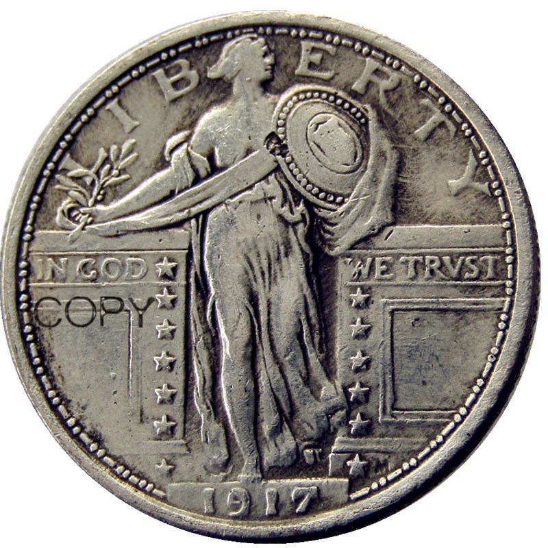 

Декоративная копия монеты США 1917 года YYBCB
