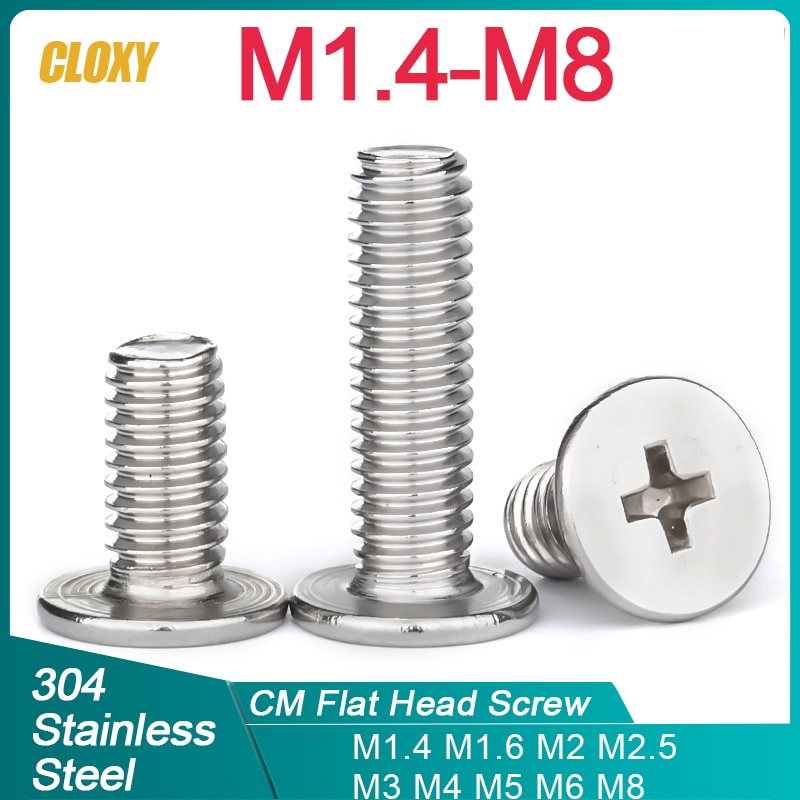 

CLOXY Нержавеющие крестовые болты M1.4-M8
