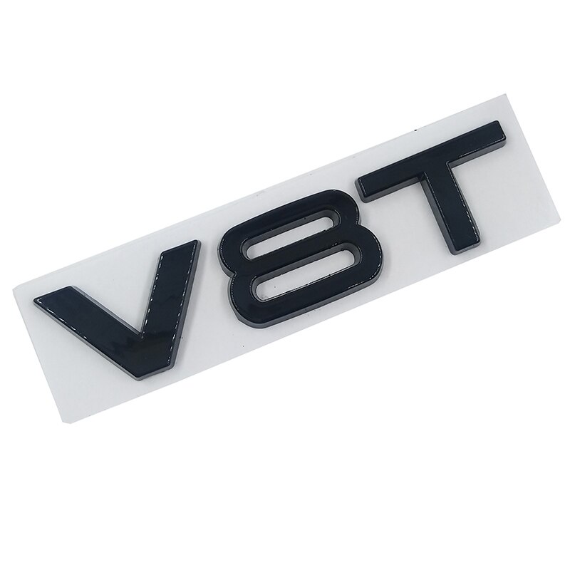 

Стайлинг автомобиля 3D Металл V6T V8T V6 V8 T Эмблема бокового кузова на крыле Хвост багажника Значок на крыло Наклейка для Audi A4 A3 A5 A6 A1 Q3 Q5 Q7