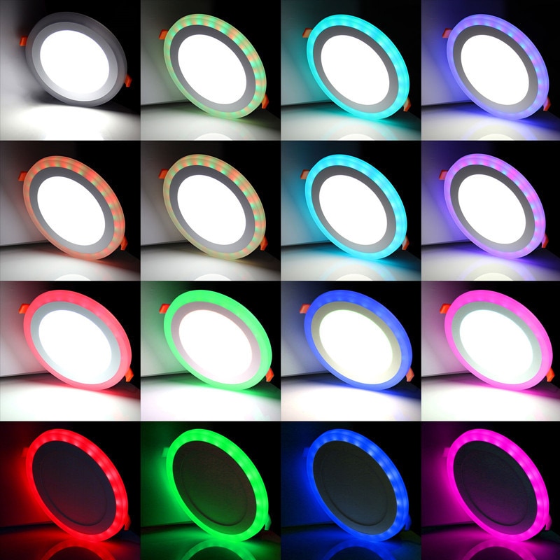 

Heevye белый + RGB светодиодный потолочный светильник 6Вт/9Вт/16Вт/24Вт