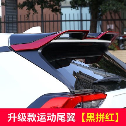 

Для нового RAV4 RAV 4 2019 2020, АБС-пластик, неокрашенный внешний задний спойлер, хвостовой багажник, крыло, украшение, Стайлинг автомобиля