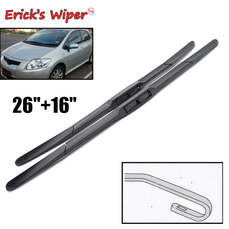 

Передние щетки стеклоочистителя Erick для Toyota Auris E150 2007-2012 лобовое стекло переднее виноде 26 "+ 16" (модель Европы)