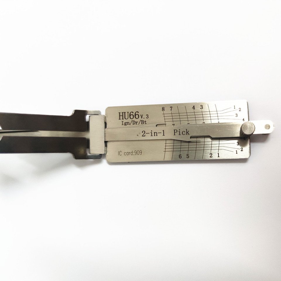 

Набор из 3 предметов серии HU66, ​ Автомобильный ключ, дверной замок HU66, Lock Wafer HU66, Lishi HU66