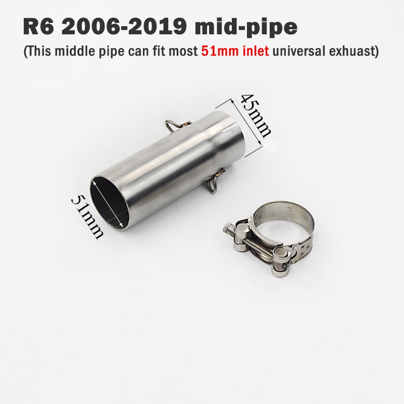 

Переходник для выхлопной трубы, 45 мм, 51 мм, для Yamaha YZF R6 2006-2019