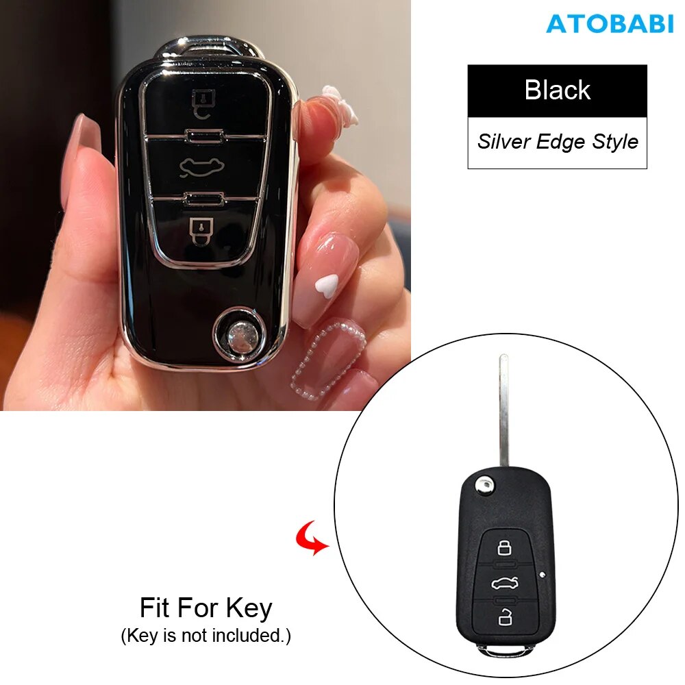 

Чехол для автомобильного ключа из ТПУ для Roewe 350 360 750 2011 2012 W5 MG 5 7 GT GS MG5 MG7, складной протектор для дистанционного управления, аксессуар для автомобиля