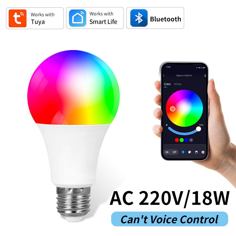

Умная светодиодная лампа Aamasun E27 RGB 9/15/18 Вт