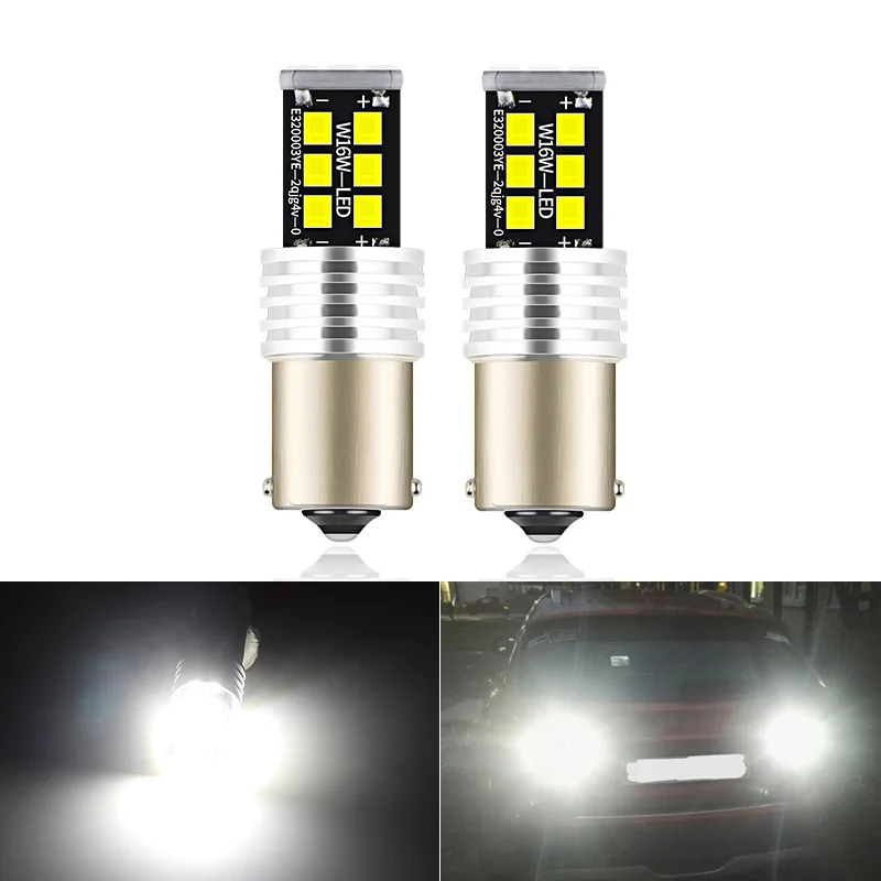 

2 шт. 12 В светодиодные лампы резервного освещения P21W BA15S 1156 Canbus для VW Beetle Golf 3 4 Jetta Passat B3 B4 B5 GTI Rabbit Автомобильные аксессуары