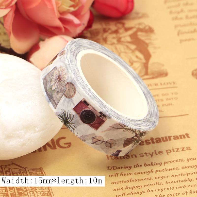 

Декоративная лента Tuoowe Washi tape 15х10 м