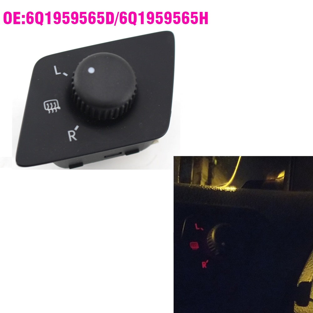 

Регулировка переключателя бокового зеркала для VW Polo 2001-2010 6Q 1959565 D 6Q1 959 565D 565H