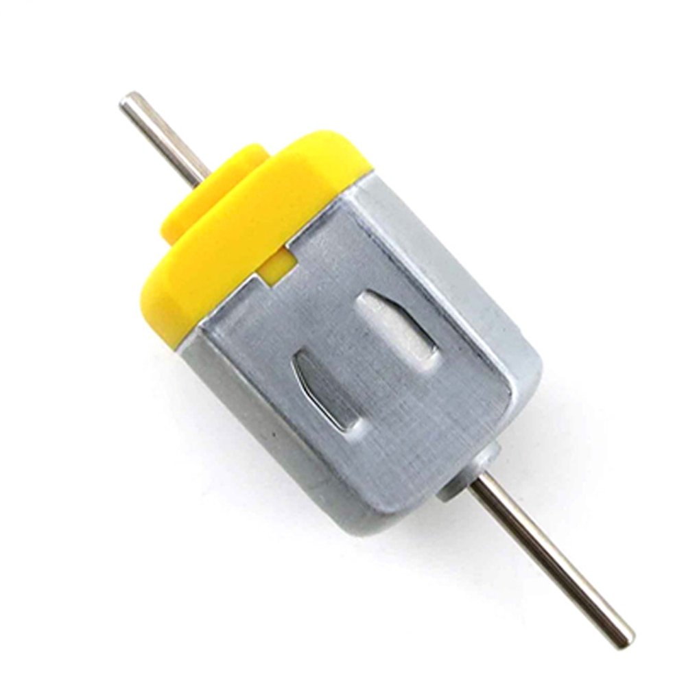 

DC 1,5 V-12V Micro 130 карбоновый щеточный двигатель с двойным валом 3000-7000 об/мин