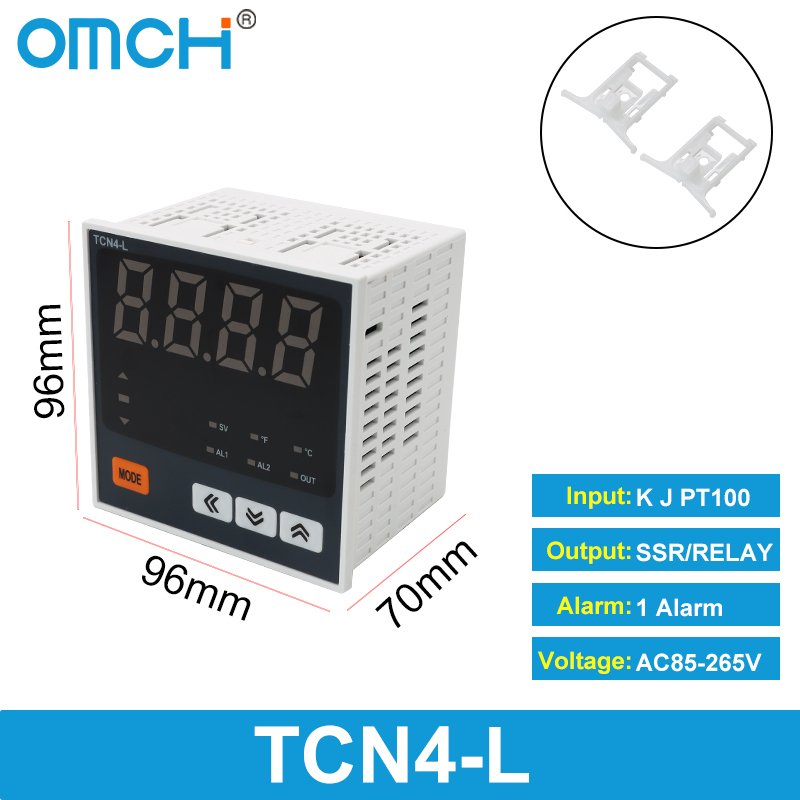 

OMCH TC4 интеллектуальный регулятор температуры с цифровым дисплеем, универсальный вход, двойной выход, AC85-265V, термостат управления PID