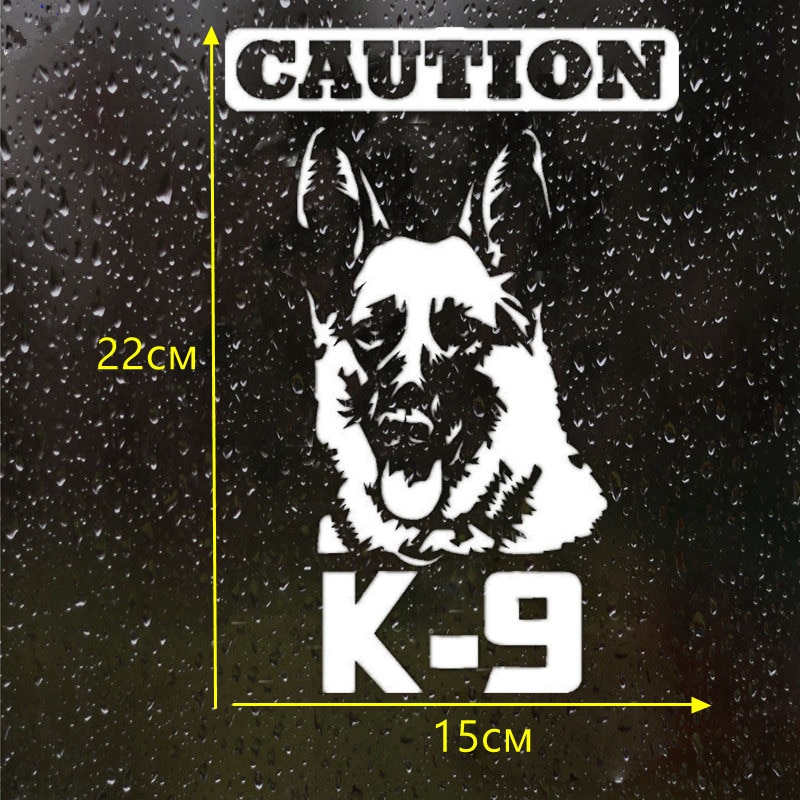 

CK2006#15*22см наклейки на авто Caution K9 German Shepherd,Немецкая овчарка водонепроницаемые наклейки на машину наклейка для авто автонаклейка стикер этикеты винила