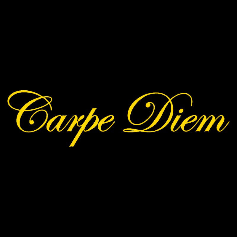 

_ 30/40/50/60/80 см забавная Автомобильная наклейка Carpe Diem, Виниловая наклейка, белая/черная для автомобиля, наклейки, стайлинг на окно шрифта