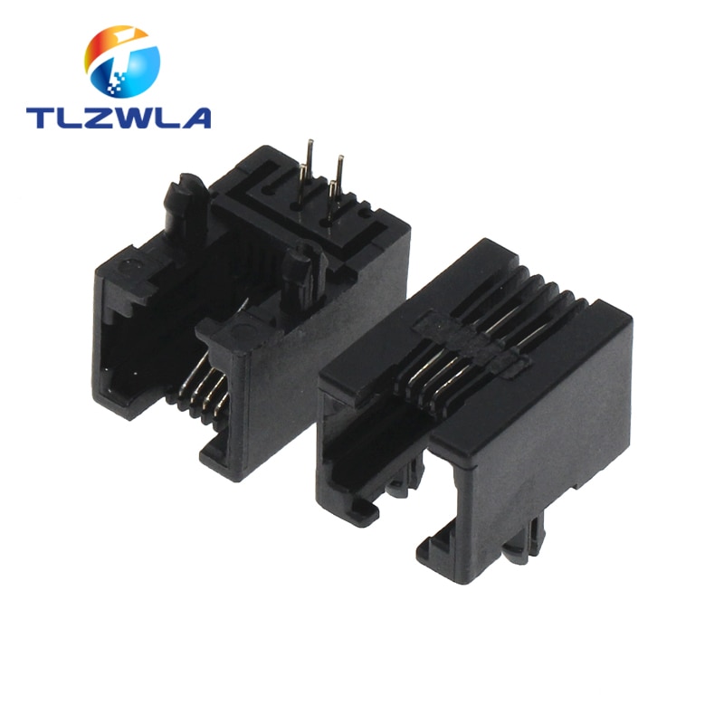 

Розетки RJ11 TLZWLA 95001 черные 10 шт