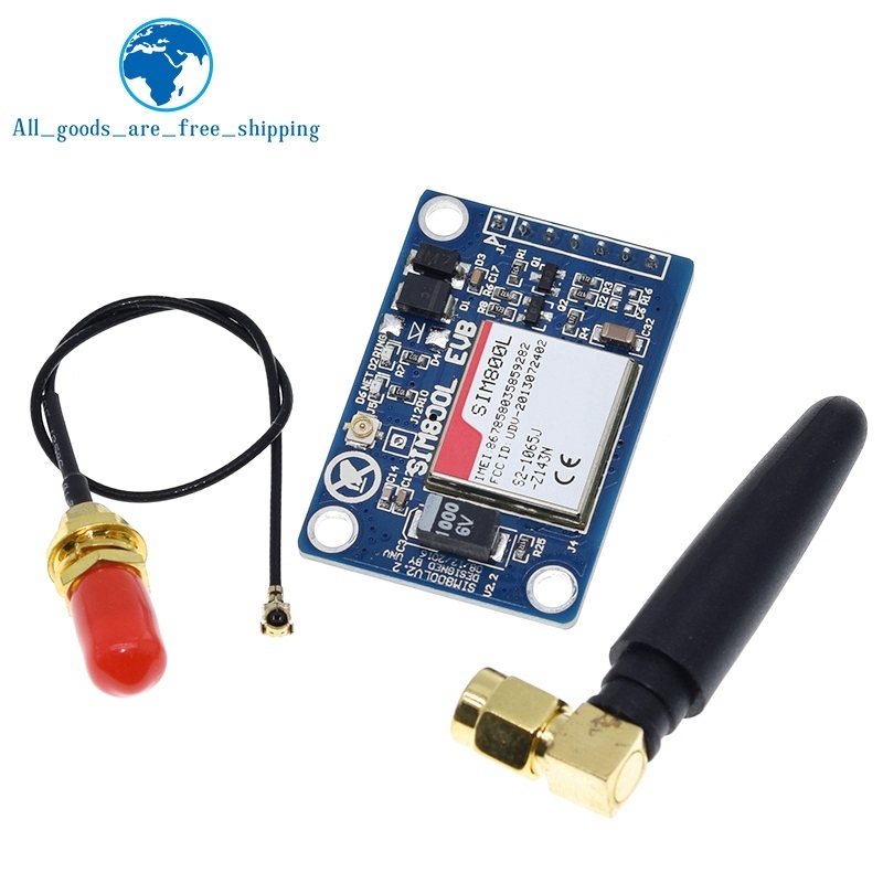 

1 комплект SIM800L V2.0 5 В беспроводной GSM GPRS модуль четырехдиапазонный с крышкой антенного кабеля