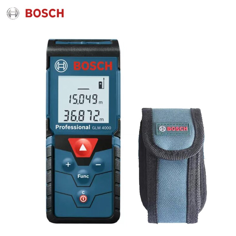 

Лазерный дальномер Bosch GLM4000 с диапазоном 40 м, цифровой лазерный дальномер, высокоточный инженерный измерительный инструмент для украшения