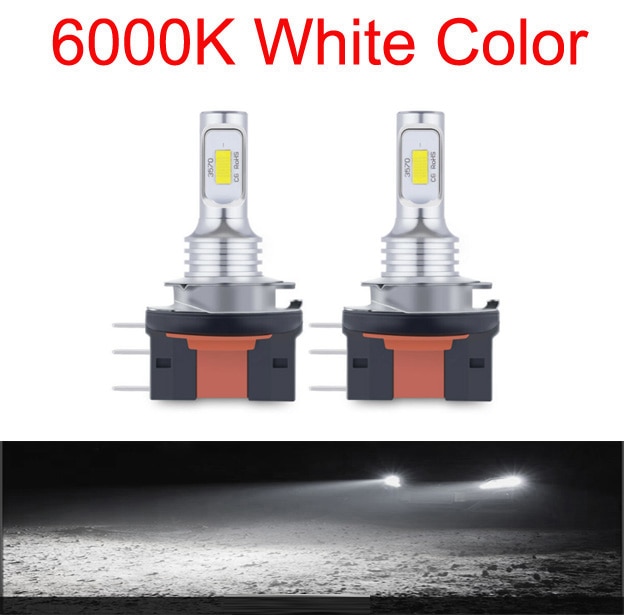 

2 шт. H15 H4 H7 светодиодный без ошибок CSP-3570 чип-фара 80 Вт 20000 лм DRL автомобильные лампы 6500K белый желтый синий комплект автомобильных ламп