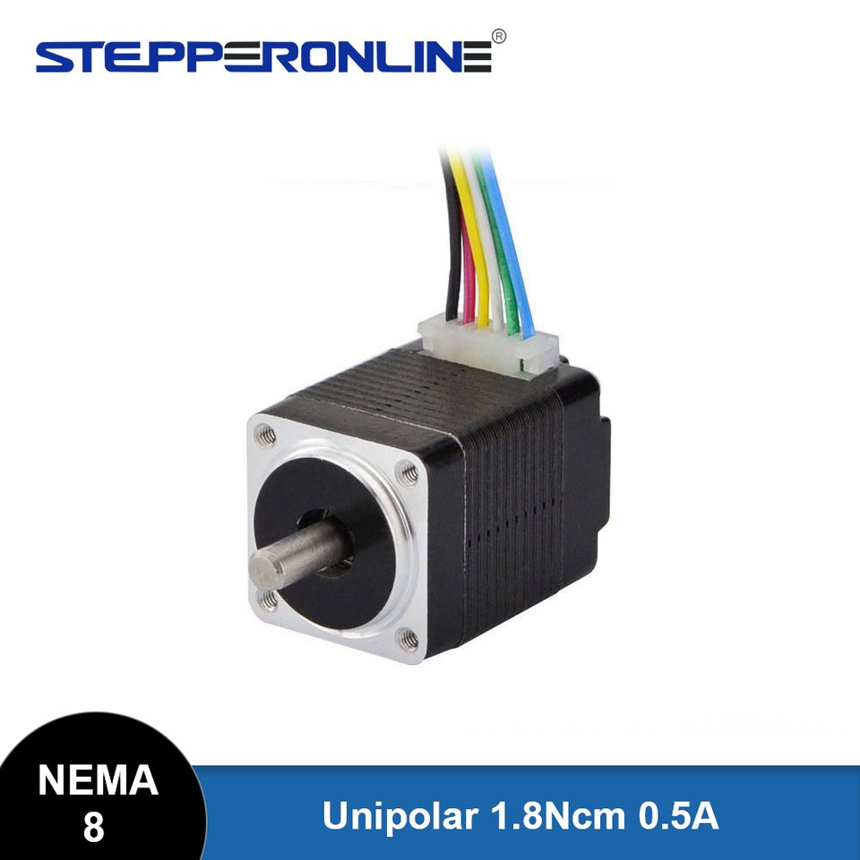 

STEPPERONLINE Nema 8 однополярный шаговый двигатель 1,8 Нсм