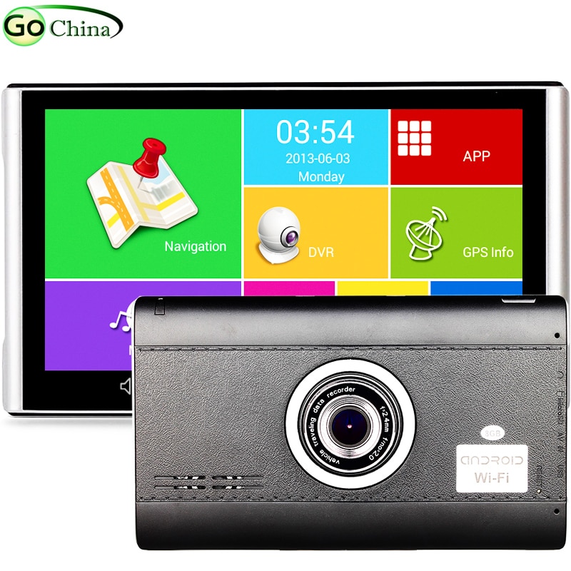 

IautoGo 7 "Android GPS DVR навигатор 1080P Автомобильный видеорегистратор 512 М 8G грузовик GPS четырехъядерный планшет GPS WIFI Bluetooth AV-IN