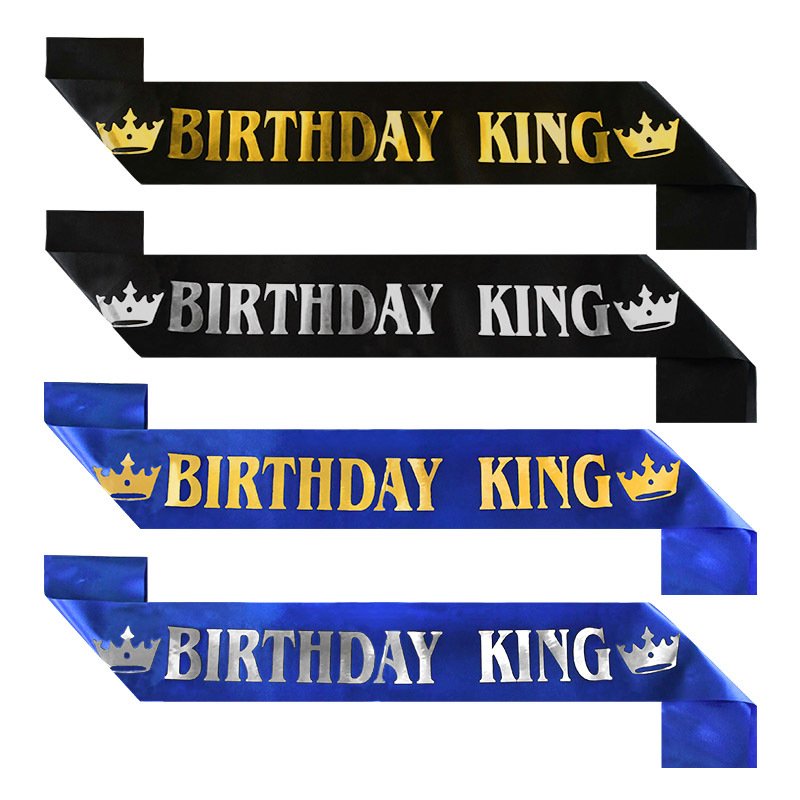 

Золотой черный пояс Birthday King