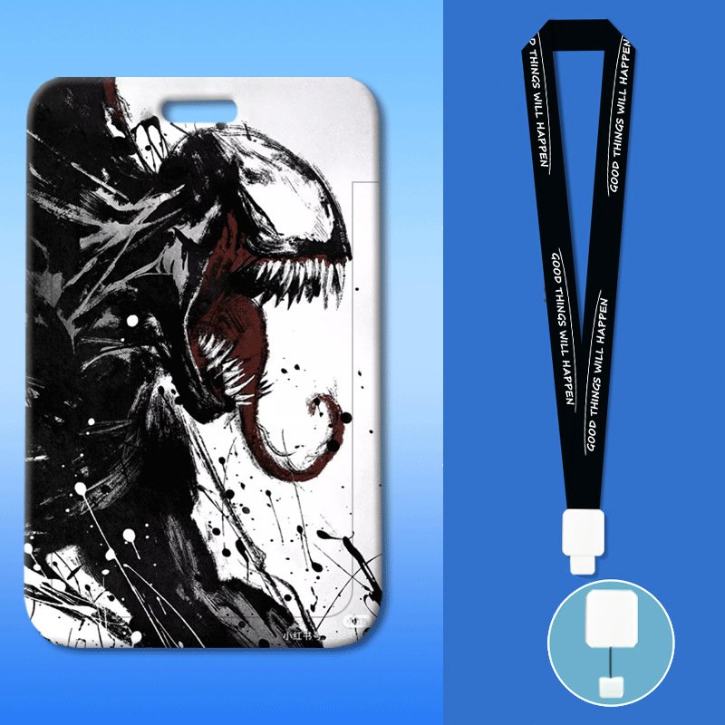 

Держатель для карт с героями мультфильмов Venom, студенческий креативный слайд-автобус, удостоверение личности, защитный рукав, доступ IC, детская сумка для карт кампуса, дропшиппинг