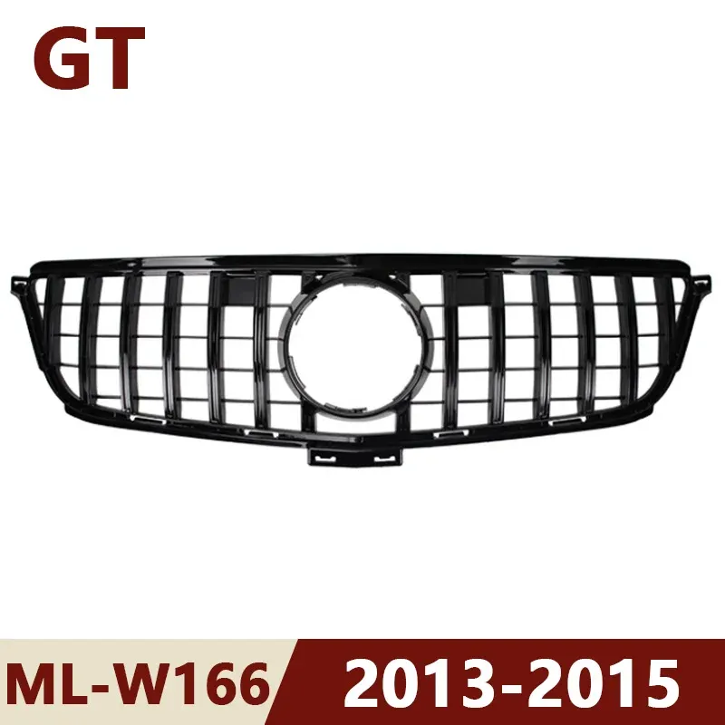 

Для 2013-2015 W166 ML-Class Mercedes Benz ML300 ML320 ML350 ML400 ML550 GT Стиль Верхний бампер Капот Сетка Передняя решетка Решетка