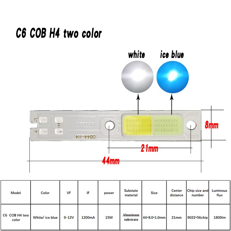 

LED автомобильная фара C6 H7 H4 LEDXR CSP