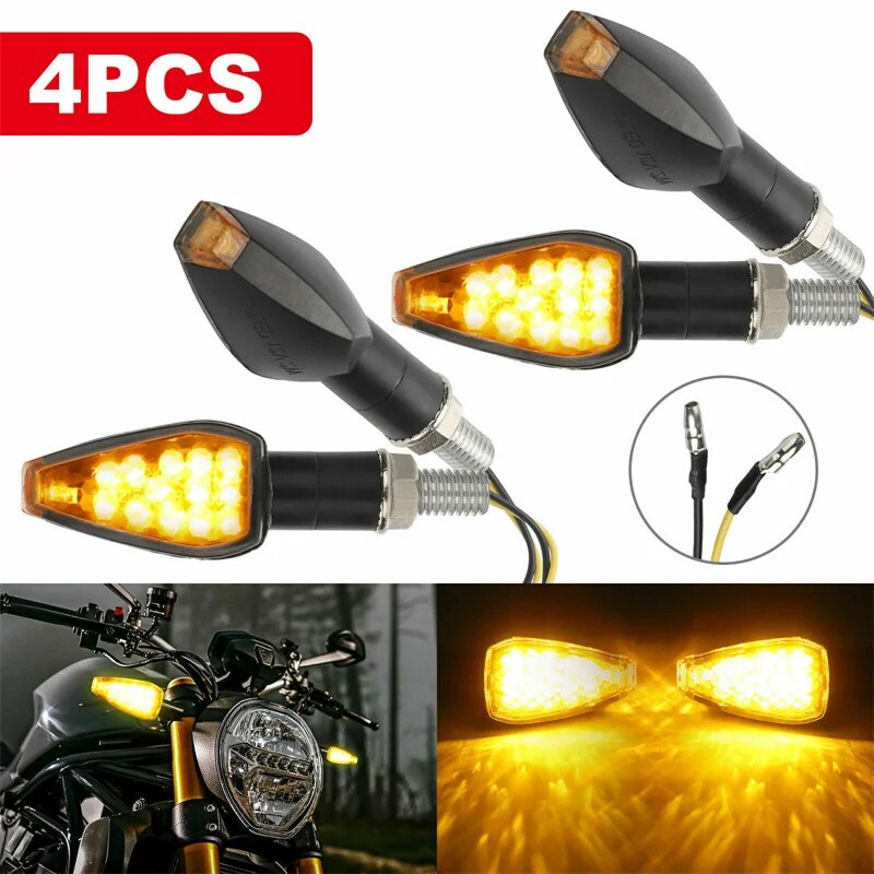 

4 шт., поворотники для мотоцикла, Honda, Yamaha, Suzuki, Kawasaki, DUCATI, APRILI