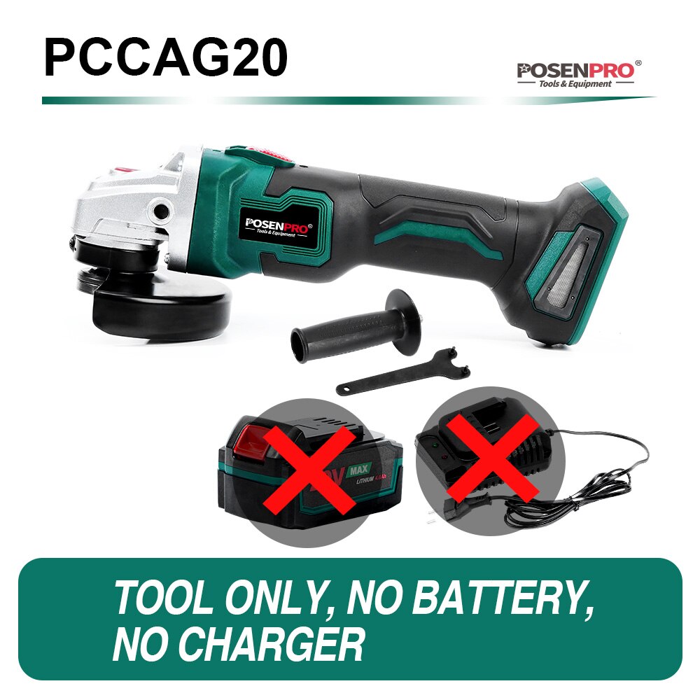

Аккумуляторная угловая шлифовальная машина POSENPRO Pcag20