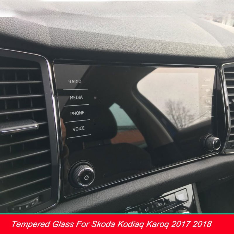 

Защитная пленка для экрана из закаленного стекла для Skoda Kodiaq Karoq 6,5 "8" 9 "дюймов Автомобильная GPS-навигация стайлинга автомобилей аксессуары для интерьера автомобиля