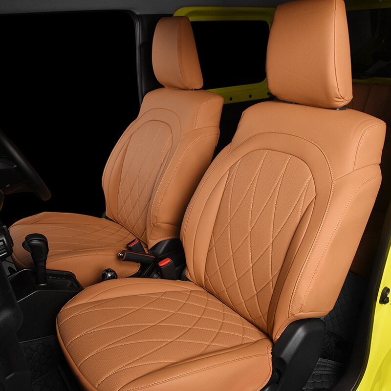 

Новый чехол для автомобильного сиденья Full Surround для JIMNY JB64 JB74 2019 2020 2021 2022, подушка из искусственной кожи, водонепроницаемые аксессуары для интерьера