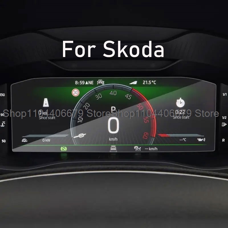 

Защитная пленка из закаленного стекла для Skoda Octavia Pro A8 2020 2021 2022 2023, автомобильная приборная панель, аксессуары против царапин