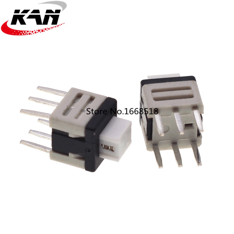 

10 шт. 5.8X5.8mm 6Pin вкл/выкл кнопочный переключатель 5,8*5,8 мм 6P тактильный переключатель Микро Самостоятельная Блокировка с фиксацией игрушки выключатель фонарика