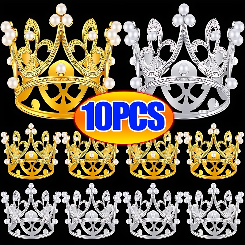 

Золотая жемчужная мини тиара 10 шт.