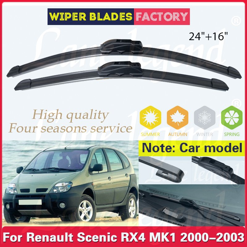 

Щетки стеклоочистителя для Renault Scenic RX4 MK1, 2000, 2001, 2002, 2003, 24 + 16 дюймов