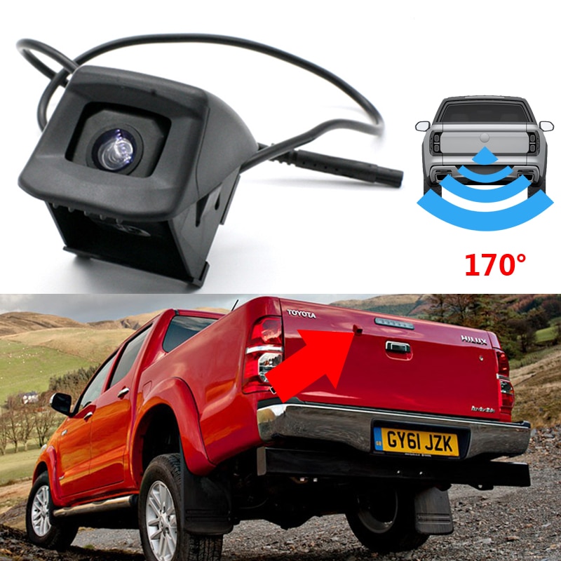 

CCD HD камера заднего вида, парковочная система для Toyota Hilux Vigo Pickup 2004 ~ 2019 AN10 AN20 AN30 AN120 AN130 2.8 DC GD-6 4X4