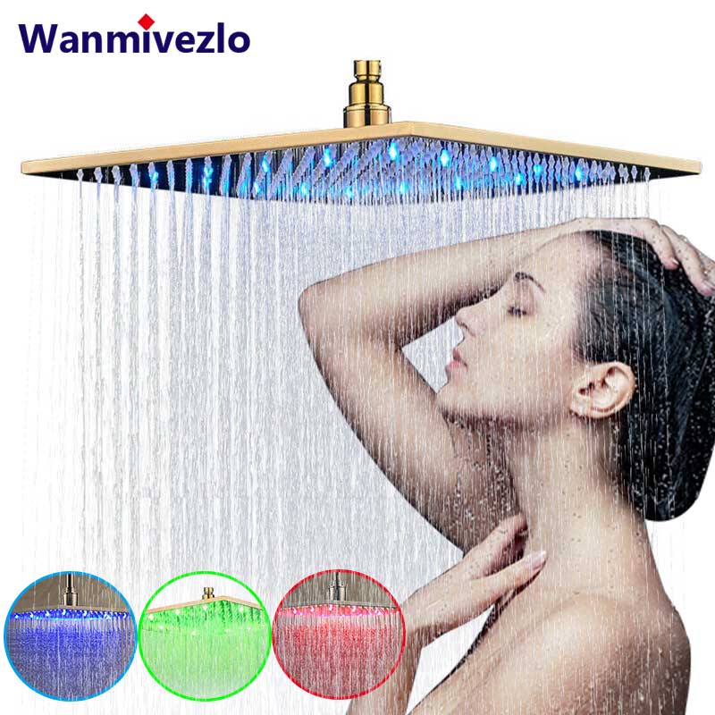 

LED душевая лейка Wanmivezlo из нержавеющей стали