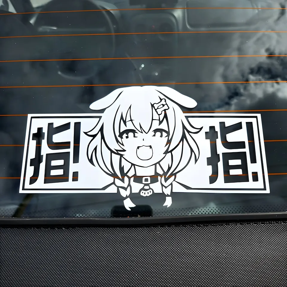 

Милые стикеры на автомобиль аниме Die Korone Inugami, Виниловая наклейка Hololive, наклейка Vtuber Kawaii Dog Streamer Hololive JP Anime Waifu