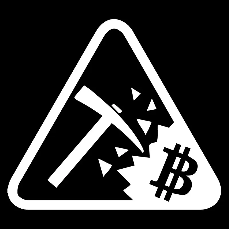 

Новый дизайн, предупреждает о майнинге биткоинов, наклейка с логотипом автомобиля, забавная наклейка на бампер автомобиля с царапинами, декоративная наклейка из ПВХ, 16 см