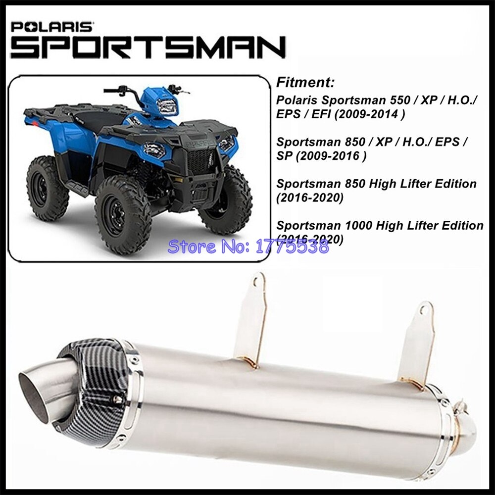 

Для Polaris Sportsman 550 850 XP/H.O./EPS/EFI/SP/для Polaris Sportsman 850/1000 High Lifter Edition ATV выхлопная труба для мотоцикла