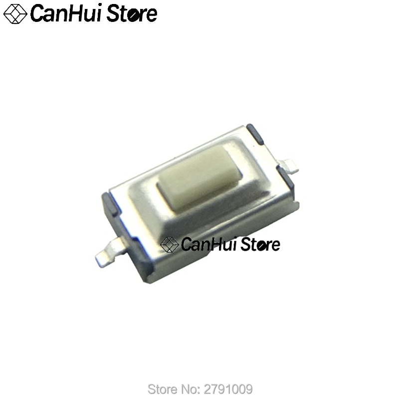 

100 шт. 3*6*2,5 мм 2Pin SMD красный/белый тактовый переключатель