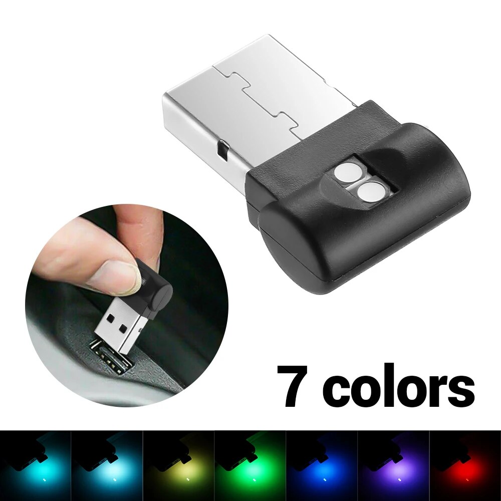 

Светодиодный автомобильный светильник Mini USB, декоративный внутренний атмосферный светильник для Mercedes Benz W212 W213 W205 AMG W177 V177 W247 W176 GLA GL