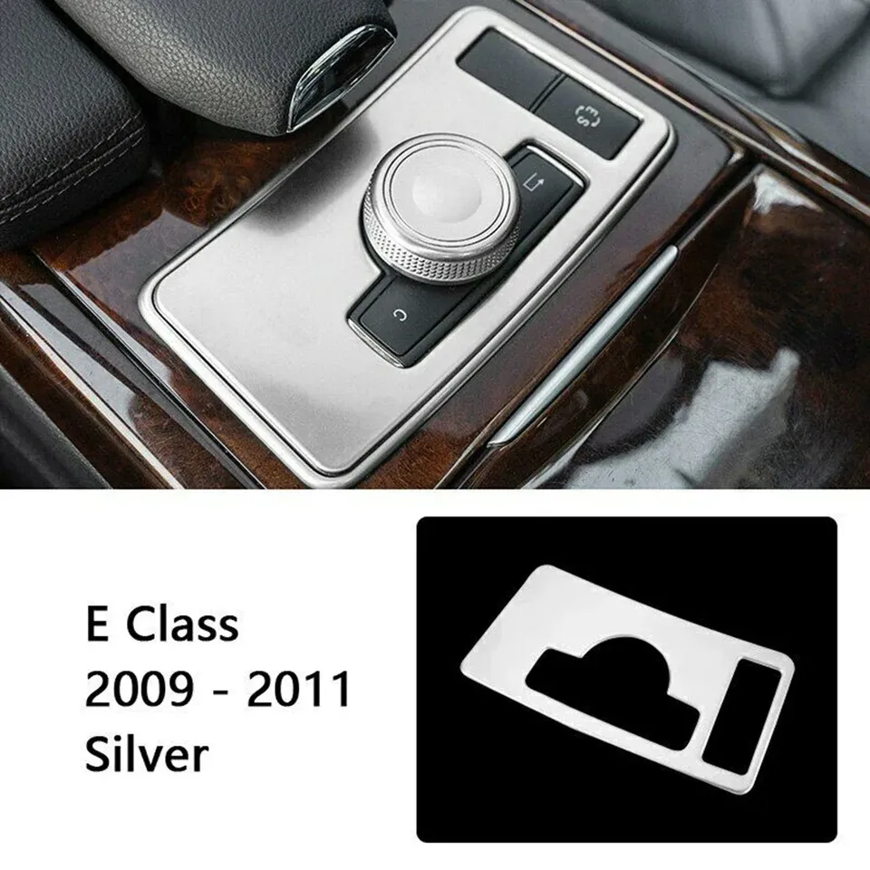 

Для Mercedes Ben Z E Class W212 2009-2011 Автомобильная консоль Панель коробки передач Рамка Крышка Наклейка Автомобильная консоль ES Кнопка переключения Панель отделки