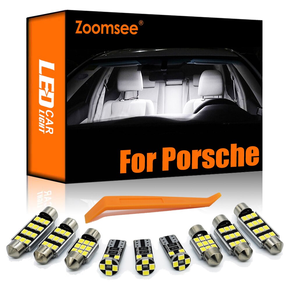

Внутренсветодиодный лампа Zoomsee для Porsche Panamera 970, Cayenne, 9PA, 92A, 996, 997, Boxster, 986, 987, 981, Macan 95B, Cayman 987, 981, Canbus