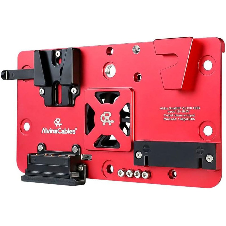 

Alvins Integrated V-Mount Battery Plate for SmallHD Cine 7| Indie 7 |702 Touch Monitor, for VAXIS Wireless Video Transmission