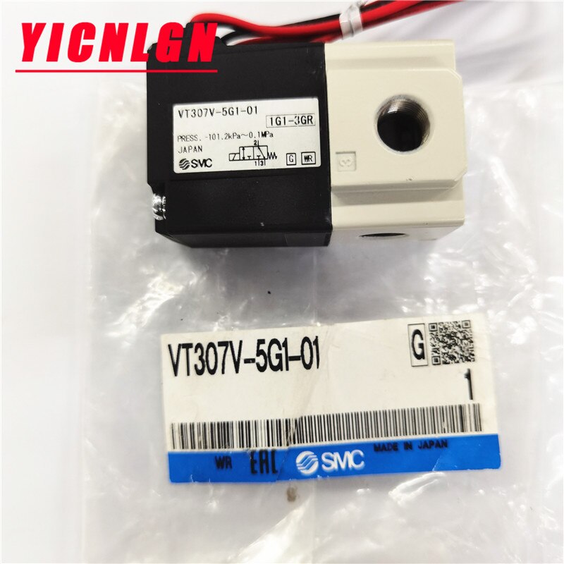 

Трехходовой электромагнитный клапан SMC VT307 серии VT307/VT307V-5G1-01-02 DC24V резьба 1/8 1/4