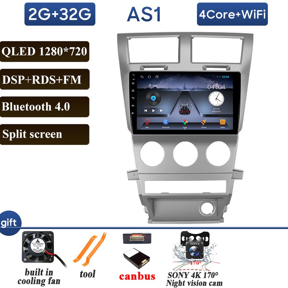 

Автомобильный радиоприемник Carplay для Dodge Avenger JS 2007-2010 для Dodge Nitro 2006-2011 навигация GPS Android авто стерео 4G без 2din DVD
